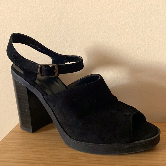 New Look Black Strappy Heel, Size 39 - Picture 1 of 4